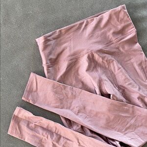 Blush Mauve Shiny Leggings